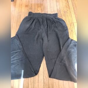 Vintage Black 100% SILK Relaxed Fit Pants